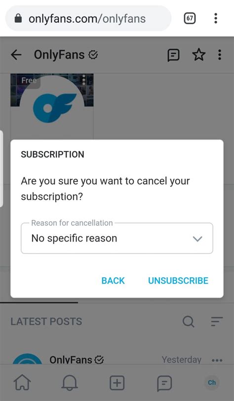 how to cancel onlyfans subscription